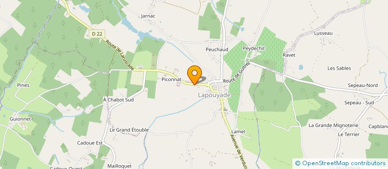 localisation de l'entreprise DOMAINE EMILE GRELIER SARL  LAPOUYADE