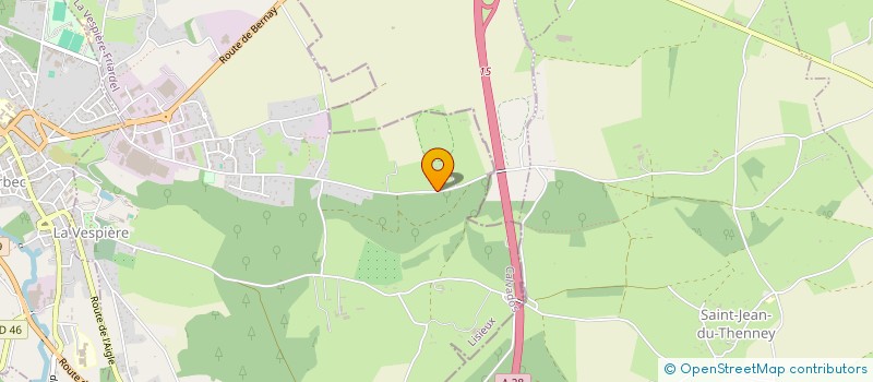 localisation de l'entreprise DOMAINE EQUESTRE BELENOS  LA VESPIERE-FRIARDEL