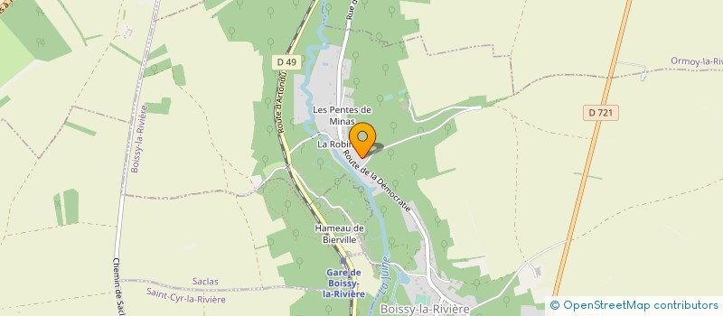 localisation de l'entreprise DOMAINE EQUESTRE D'AARLIN à BOISSY-LA-RIVIERE