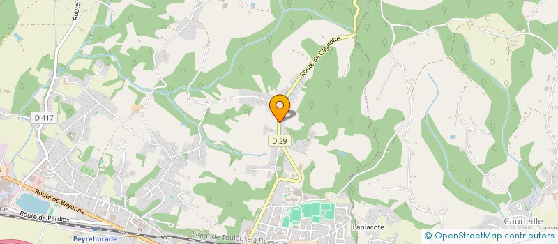 localisation de l'entreprise DOMAINE EQUESTRE D AQUITAINE à PEYREHORADE