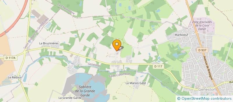 localisation de l'entreprise DOMAINE EQUESTRE DE GENESTON  GENESTON