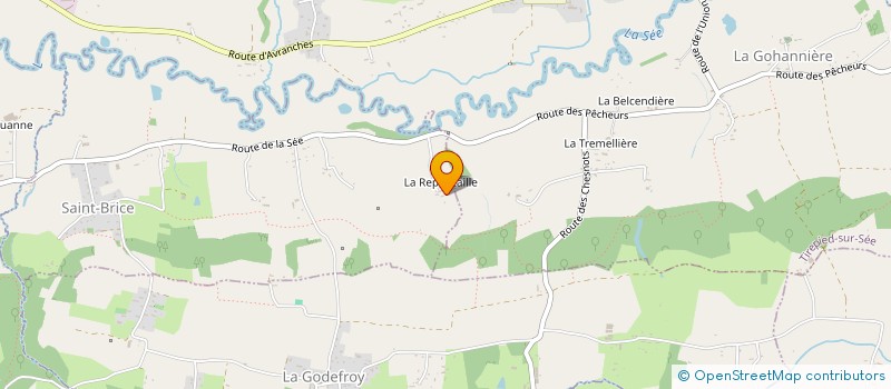 localisation de l'entreprise DOMAINE EQUESTRE DE LA REPONTAILLE  SAINT-BRICE