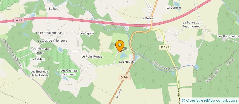 localisation de l'entreprise DOMAINE EQUESTRE DE SENELLES à SAINT GEORGES SUR CHER