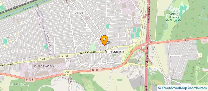 localisation de l'entreprise DOMAINE EQUESTRE DE ST MESMES  VILLEPARISIS