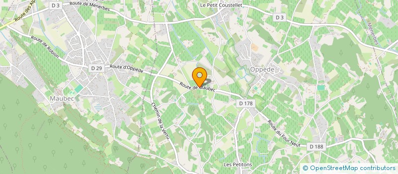 localisation de l'entreprise DOMAINE ET CAVE FONDACCI  OPPEDE