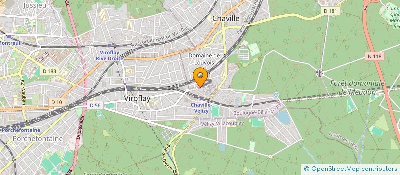 localisation de l'entreprise DOMAINE ET ZIMMERLIN  VIROFLAY
