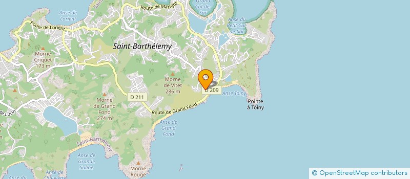 localisation de l'entreprise DOMAINE FELICITE à SAINT BARTHELEMY