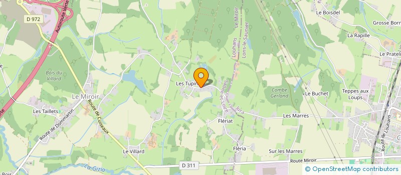 localisation de l'entreprise DOMAINE FONCIER TRIBOULET  LE MIROIR