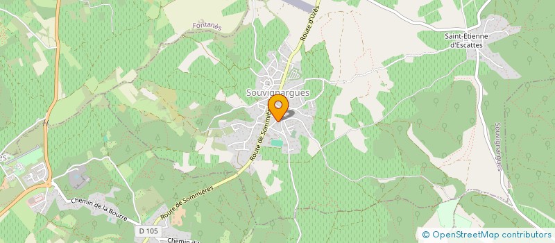 localisation de l'entreprise DOMAINE FORTUNE  SOUVIGNARGUES