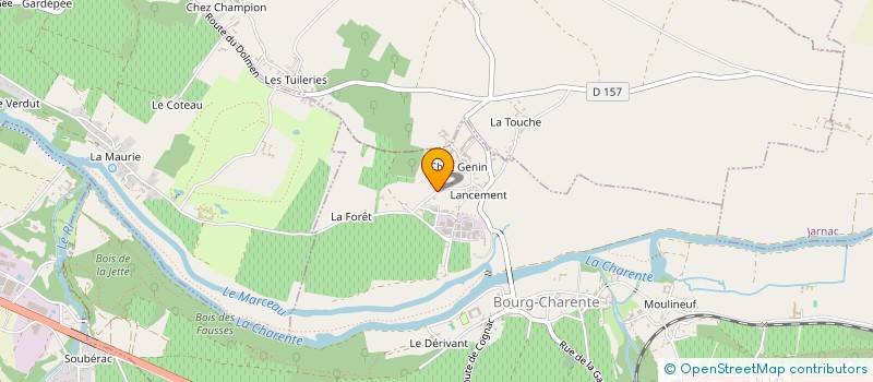 localisation de l'entreprise DOMAINE FP  BOURG-CHARENTE