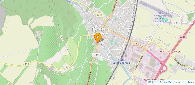 localisation de l'entreprise DOMAINE GEORGES CHICOTOT à NUITS-SAINT-GEORGES