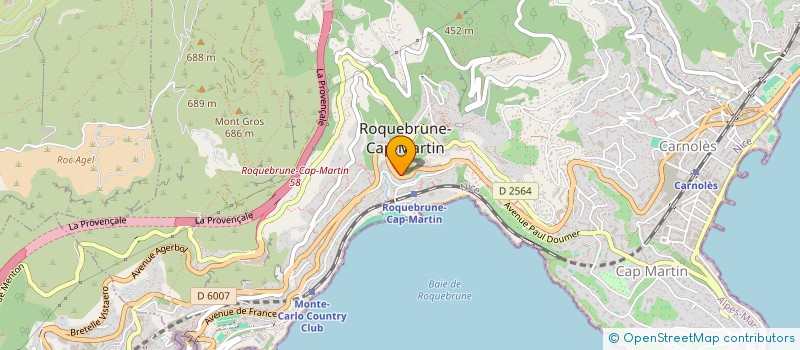 localisation de l'entreprise DOMAINE GIUNCARELLA à ROQUEBRUNE-CAP-MARTIN