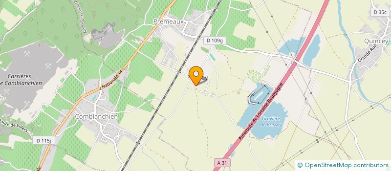 localisation de l'entreprise DOMAINE GROS CH ET FILS à PREMEAUX-PRISSEY