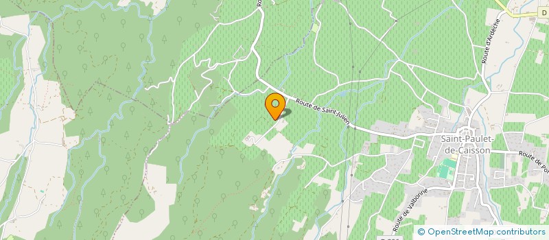 localisation de l'entreprise DOMAINE GUIGUE MAS BLACHERE  SAINT-PAULET-DE-CAISSON