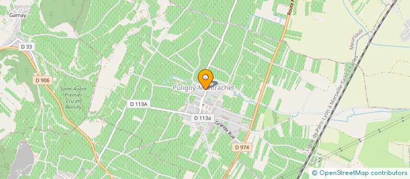 localisation de l'entreprise DOMAINE GUILLEMARD CLERC à PULIGNY-MONTRACHET