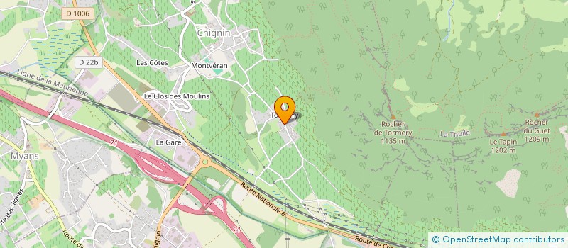 localisation de l'entreprise DOMAINE H  CHIGNIN