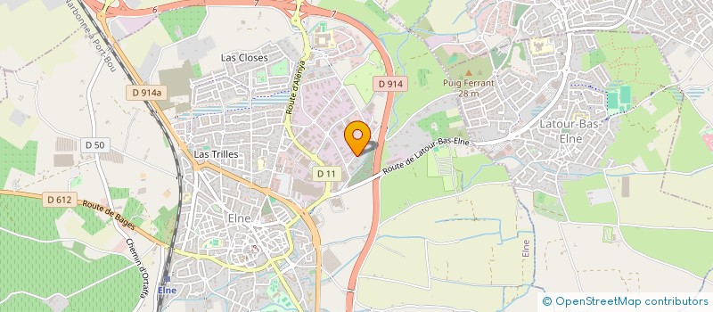 localisation de l'entreprise DOMAINE HABITAT DU SUD à ELNE