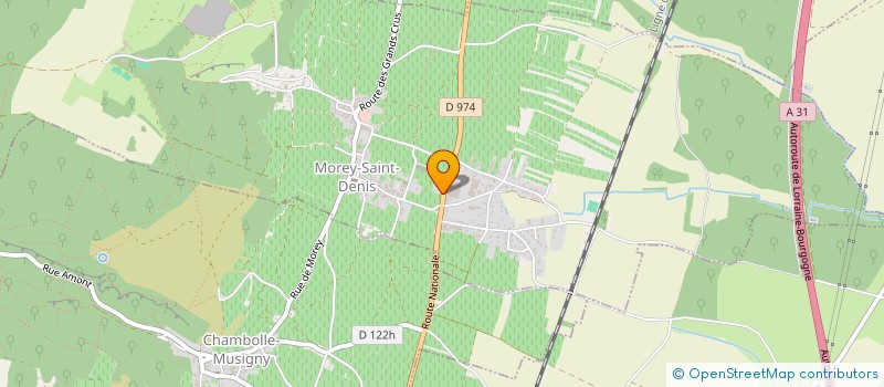 localisation de l'entreprise DOMAINE HUBERT ET LAURENT LIGNIER à MOREY-SAINT-DENIS