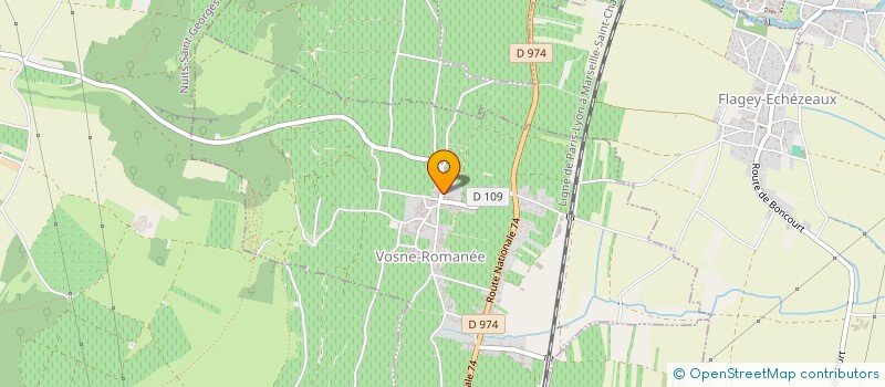 localisation de l'entreprise DOMAINE J. GRIVOT à VOSNE-ROMANEE
