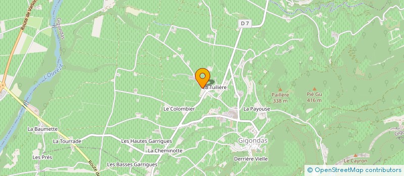 localisation de l'entreprise DOMAINE L'AURE'LYS  GIGONDAS