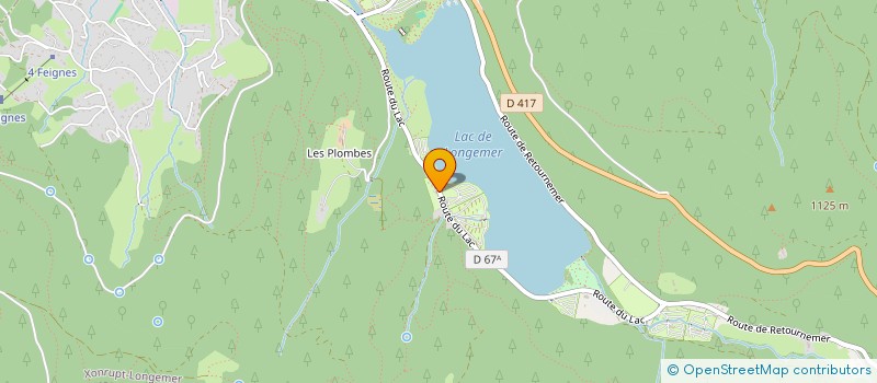 localisation de l'entreprise DOMAINE LA CHAUMIERE  XONRUPT-LONGEMER