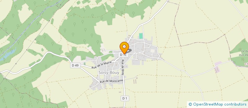 localisation de l'entreprise DOMAINE LA FERME DU BOIS AUX DAMES  SOISY-BOUY