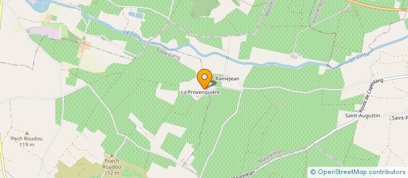 localisation de l'entreprise DOMAINE LA FOURCADE à CAPESTANG