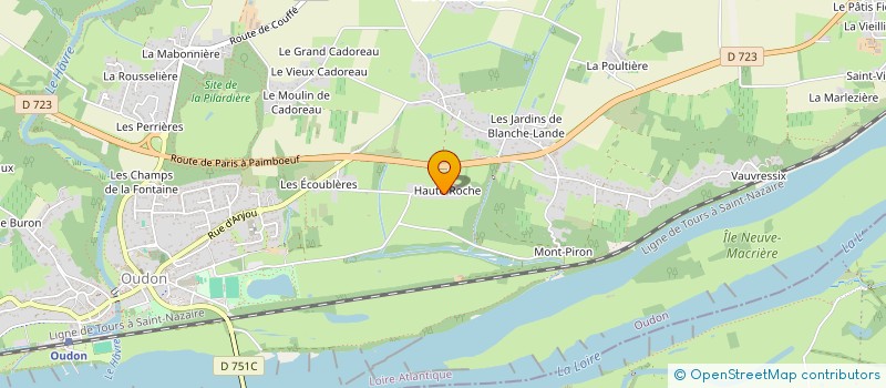 localisation de l'entreprise DOMAINE LA HAUTE ROCHE  OUDON