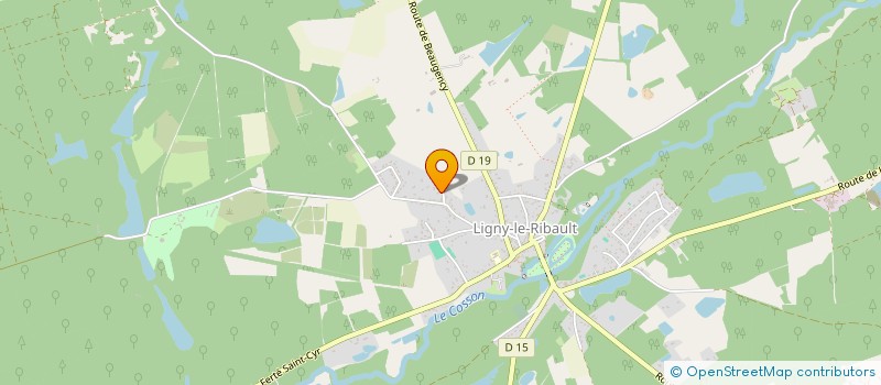localisation de l'entreprise DOMAINE LA PAPINIERE à LA FERTE SAINT-AUBIN