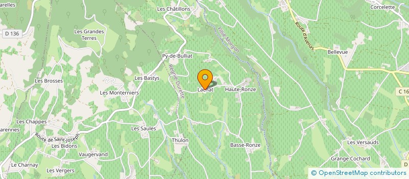 localisation de l'entreprise DOMAINE LACHAT à REGNIE-DURETTE