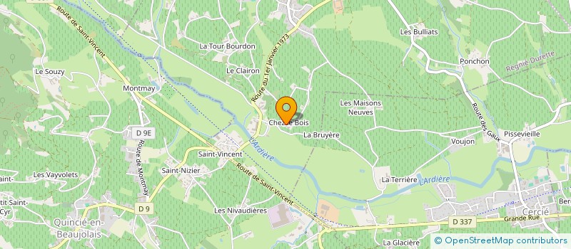 localisation de l'entreprise DOMAINE LAFOREST à REGNIE-DURETTE