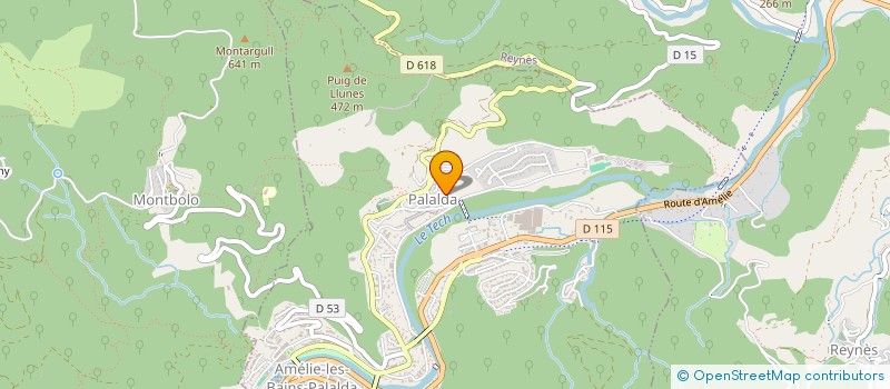 localisation de l'entreprise DOMAINE LAIDLOW  AMELIE-LES-BAINS-PALALDA