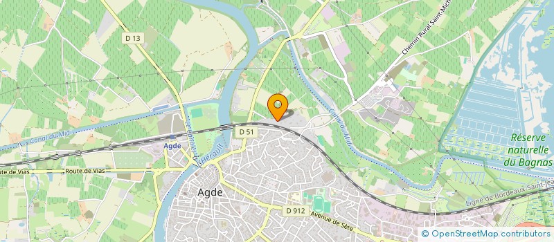 localisation de l'entreprise DOMAINE LE CLOT DE BERNOU  AGDE