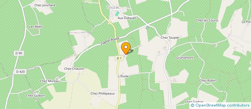localisation de l'entreprise DOMAINE LE MARTELOT à BELLEVIGNE