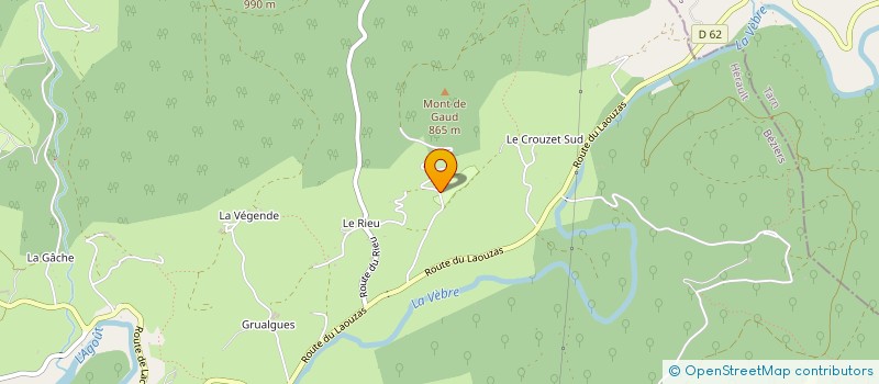 localisation de l'entreprise DOMAINE LE PEYRAL  LA SALVETAT-SUR-AGOUT