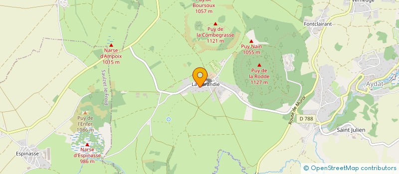 localisation de l'entreprise DOMAINE LES 2 MONDES  AYDAT