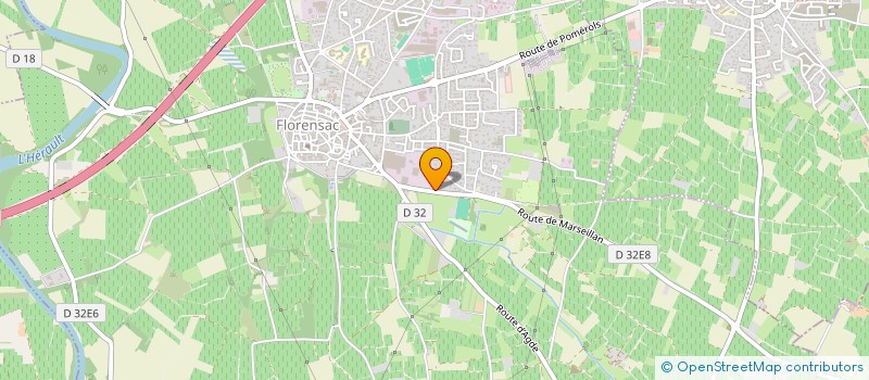 localisation de l'entreprise DOMAINE LES BELLES  FLORENSAC