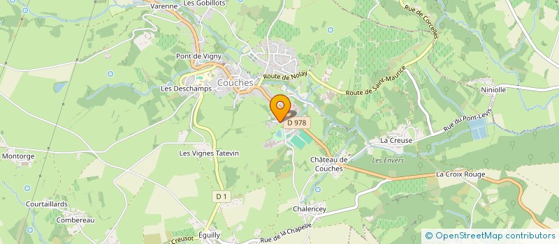 localisation de l'entreprise DOMAINE LES BERTRANDS  COUCHES