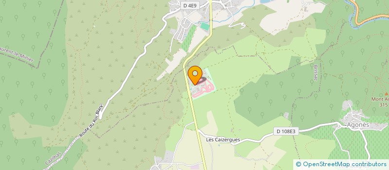 localisation de l'entreprise DOMAINE LES CAIZERGUES à BRISSAC