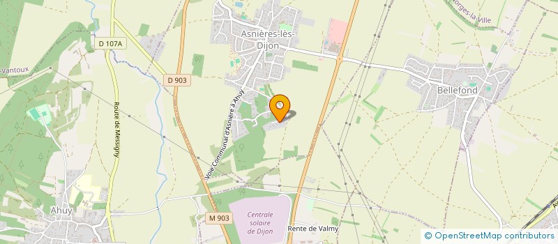 localisation de l'entreprise DOMAINE LES CHARLES  ASNIERES-LES-DIJON