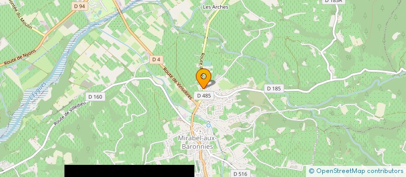 localisation de l'entreprise DOMAINE LES COUCOURDETTES  MIRABEL-AUX-BARONNIES