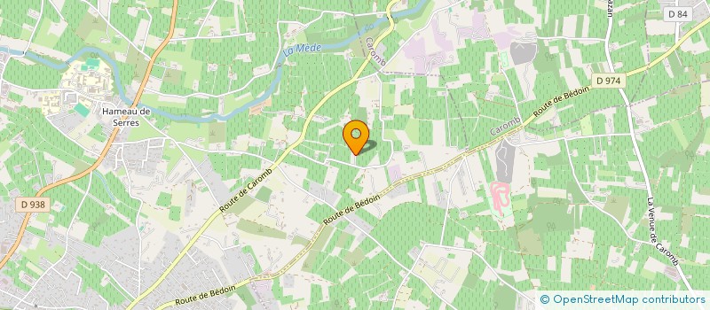 localisation de l'entreprise DOMAINE LES FONTENIERS  CARPENTRAS