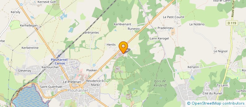 localisation de l'entreprise DOMAINE LES GOELANDS  PLOUHARNEL