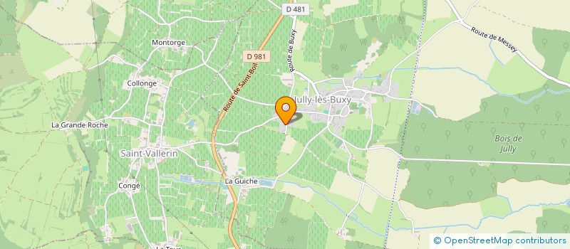 localisation de l'entreprise DOMAINE LES GRANDES HESSES  JULLY-LES-BUXY