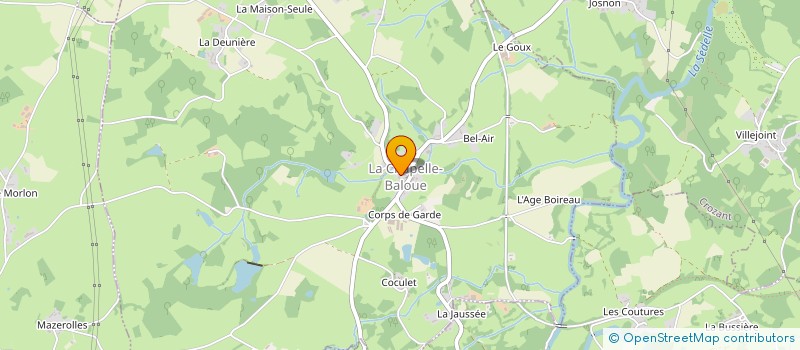 localisation de l'entreprise DOMAINE LES MALAITRIES à LA CHAPELLE-BALOUE