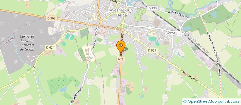 localisation de l'entreprise DOMAINE LES PATURELLES à AVESNELLES