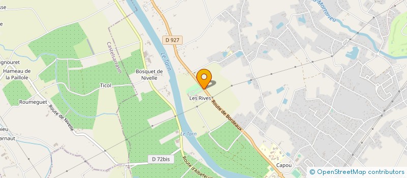localisation de l'entreprise DOMAINE LES RIVES à MONTAUBAN