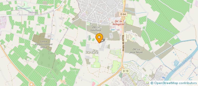 localisation de l'entreprise DOMAINE LES VIGNES D'OR à SERIGNAN