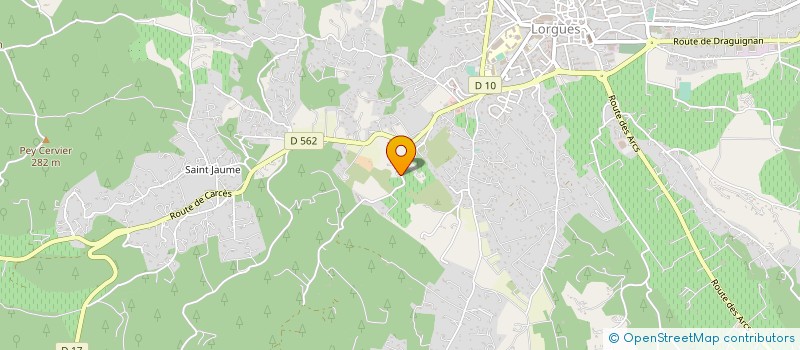 localisation de l'entreprise DOMAINE LOLMEDE  LORGUES