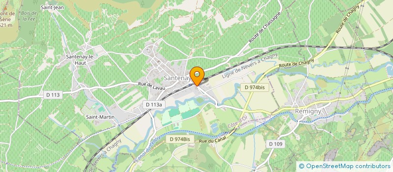 localisation de l'entreprise DOMAINE LOUIS LEQUIN ET FILS à SANTENAY